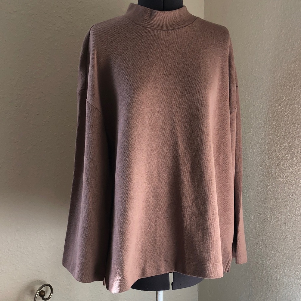 Old Navy Mock Neck Brown Top